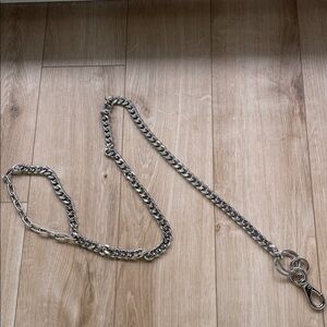 *new* Silver Chain leash with Keyring